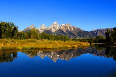 Schwabachers Landing in the Grand Tetons clipart