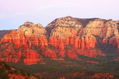 Sunset in Sedona Arizona clipart