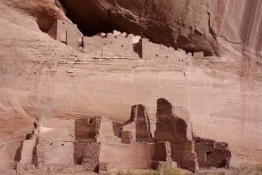 Ancient Ruins in Canyon de Celly clipart