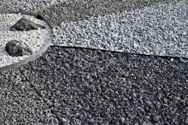 stock image Background of the stones have been laid out in the form of rays.