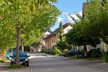 Residential in a small town in Germany. Europe. clipart