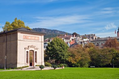 View of the city and Trinkhalle (Pump Room), Baden-Baden, Germany clipart