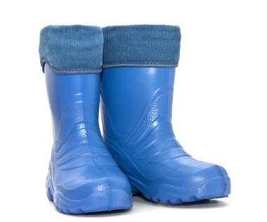 Rubber boots isolated on white background clipart