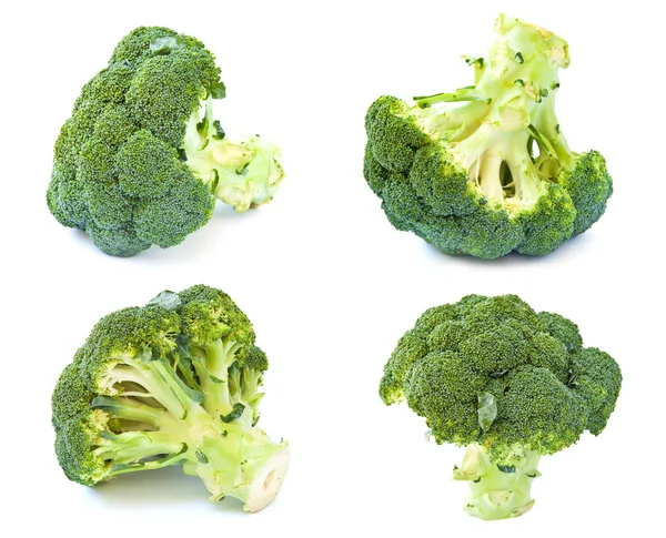 Brokkoli, isoliert auf weißem Hintergrund. — Stockfoto