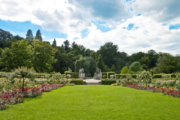 Park of roses. Germany, Baden-Baden. — Stock Photo, Image