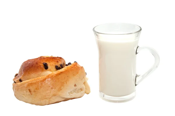 Szklankę mleka i kok. — Zdjęcie stockowe