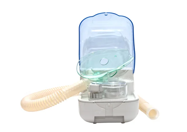 Inhalator ultradźwiękowy na białym tle. — Zdjęcie stockowe