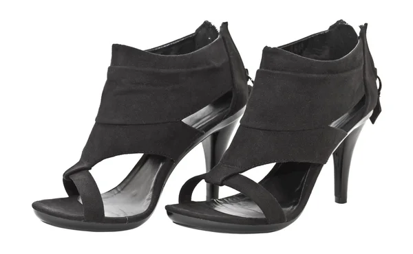 High heeled black shoe — Stock Photo, Image