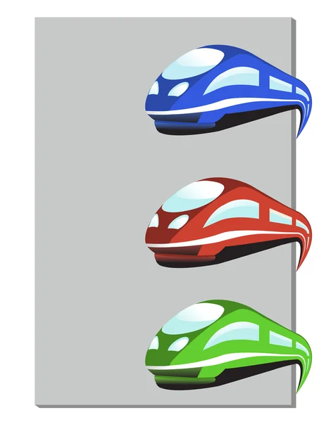 Vektorzug in drei Farben — Stockvektor