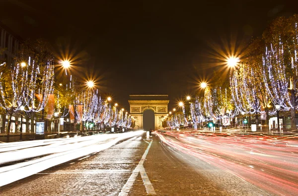 Champs elysees, Paryż, Francja — Zdjęcie stockowe
