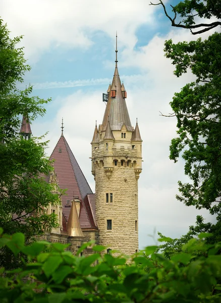 Scena con torre e cornice naturale — Foto Stock