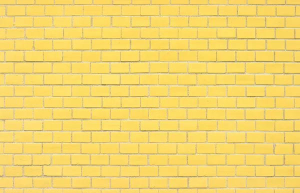 Wall for background texture with yellow bricks — Stock Photo, Image