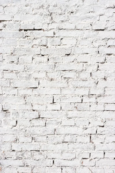 Wall for background texture with white bricks — Stock Photo, Image