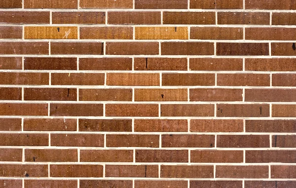 ブラウン-オレンジ煉瓦背景の壁のテクスチャ — ストック写真