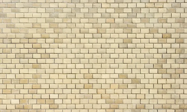 Sehr hochauflösende Textur der Wand aus cremigen Ziegeln — Stockfoto