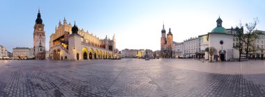 City square in Kraków, Poland clipart