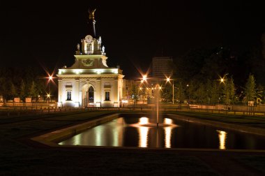 Branicki's palace gate in Bialystok, Poland clipart