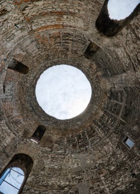 Ancient copula in Split, Croatia clipart