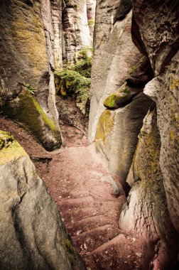 Mysterious gorge in Bohemian Paradise clipart