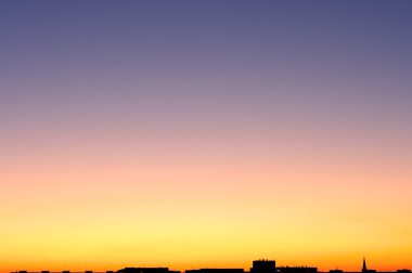 Empty sky during the sunset clipart