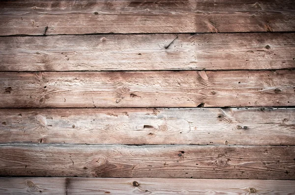 Textura de parede de madeira com placas horizontais — Fotografia de Stock