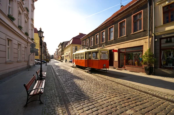 Prohlédni na ulici v bydgoszcz, Polsko — Stock fotografie