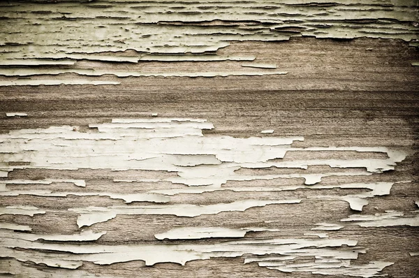 Gamla spruckna målade trä struktur — Stockfoto