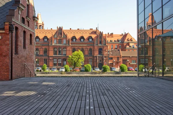 Edifícios antigos em Bydgoszcz, Polonia — Fotografia de Stock