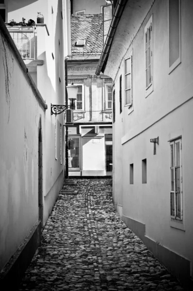 Staré úzké ulice v Lublaň, Slovinsko — Stock fotografie