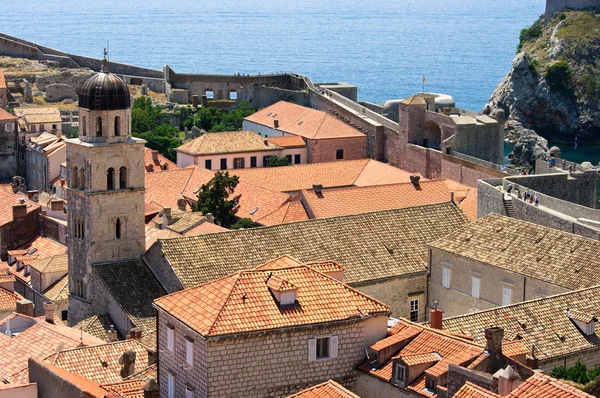 Tiled roofs in Dubrovnik, Croatia — Stock Photo, Image