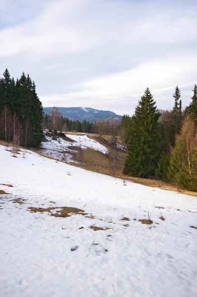 Inverno nas colinas — Fotografia de Stock