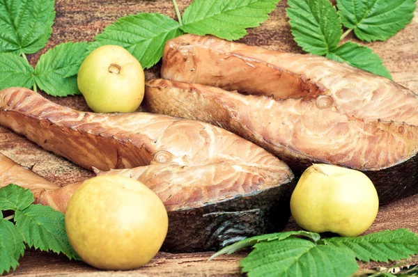 Traditional smoked salmon — Stock Photo, Image