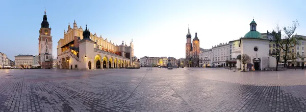 City square in Kraków, Poland 免版税图库图片