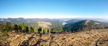 sonbahar panorama üzerinde ruprechticky spicak, Çek Cumhuriyeti