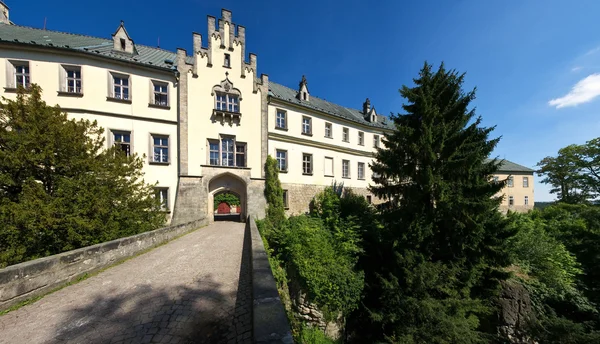 Wejście zamek w Czeskim Raju — Zdjęcie stockowe