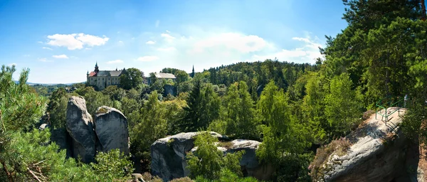 Felsenstadt im Böhmischen Paradies — Stockfoto