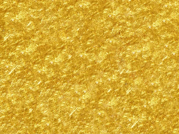 Shiny yellow leaf gold foil texture background — Stock Photo, Image