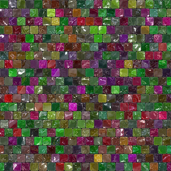 Colorful glass tiles mosaic — Stock Photo, Image