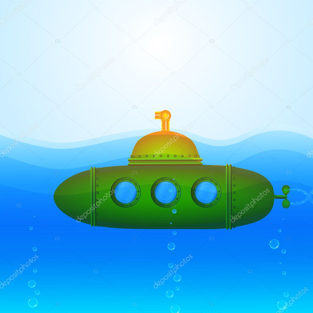 Vector Submarine Illustration