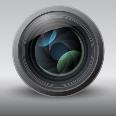 Shiny Vector Lens Illustration clipart