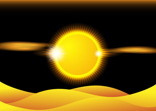 Закат над пустыней
