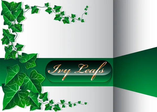Bella Ivy Leaf sfondo — Vettoriale Stock