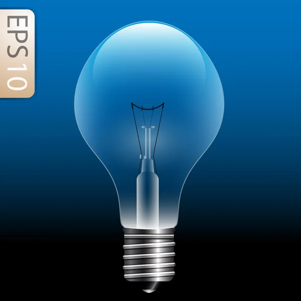 Full Vector Light Bulb — Stock Vector