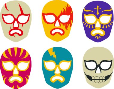 Lucha Libre Masks clipart
