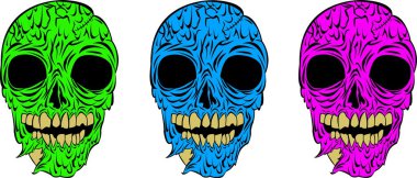 Zombies in Neon clipart