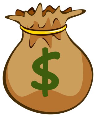 Sack of Dollars clipart