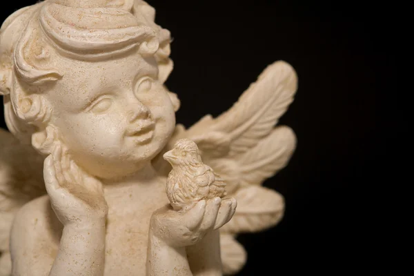 天使与鸟 — 图库照片
