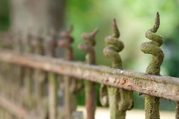 Гостроверхі паркан — стокове фото