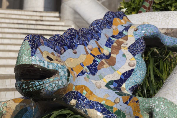 Dragon of Guell park, Barcelona, Spanje — Stockfoto