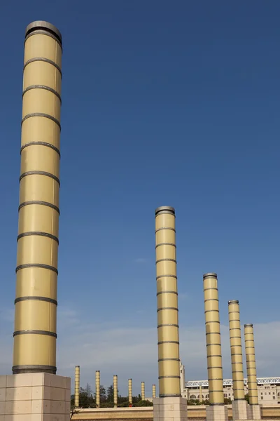 Colunas em Montjuic — Fotografia de Stock